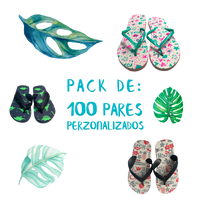 Pack 100 par de sandals  Personalizadas