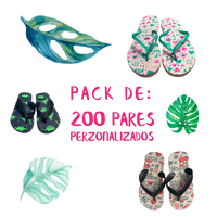 Pack 200 par de sandals  Personalizadas